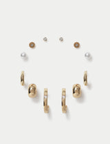 M&S 6 Pack Stud Hoop Earrings- Buy online at McGrocer
