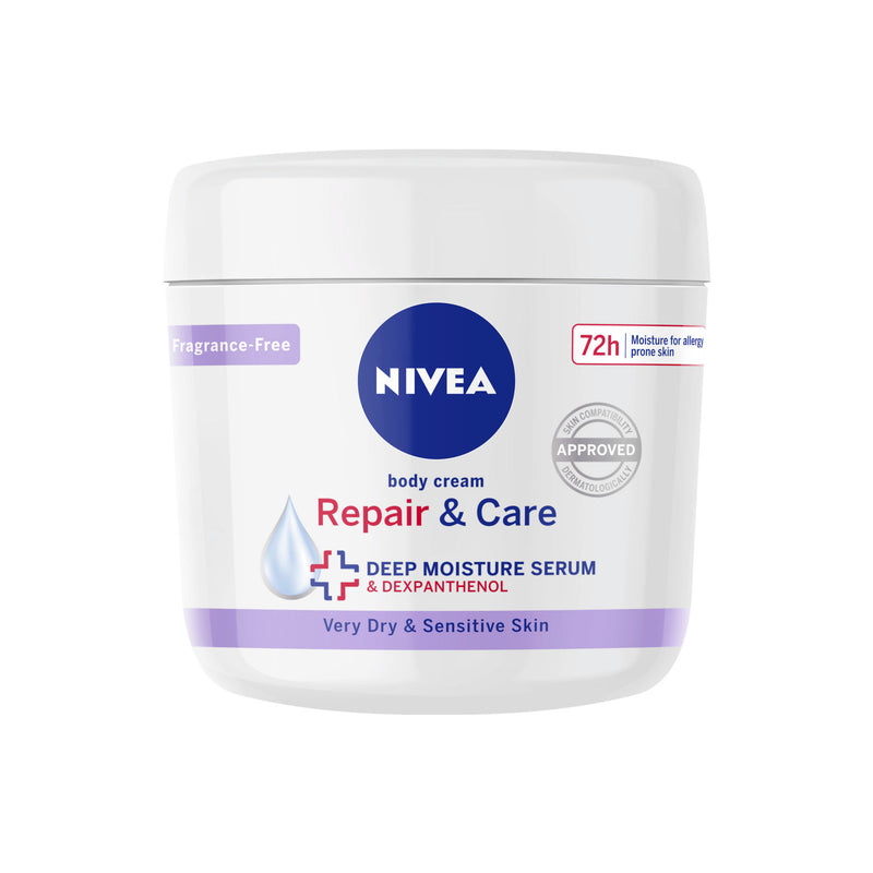 Nivea body lotion fragrance free 400ml, imported from the UK