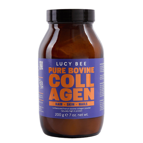 Lucy Bee hydrolysed bovine collagen powder 200g, UK version