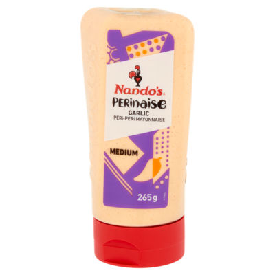 Nando's garlic peri-peri mayonnaise 265g, imported from the UK