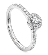 Harrods Boodles Platinum and Diamond Vintage Engagement Ring- Buy online at McGrocer