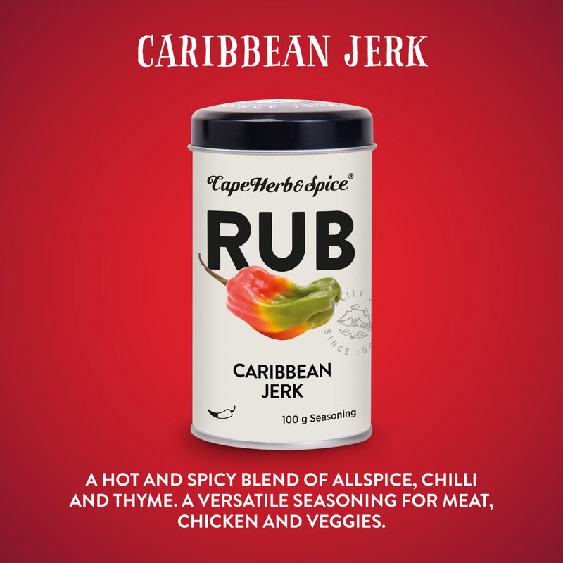 Cape Herb & Spice Caribbean Jerk Seasoning Rub 100g - British product