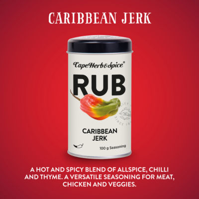 Cape Herb & Spice Caribbean Jerk Seasoning Rub 100g - British product