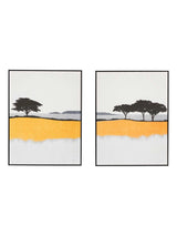 Next Gallery Home Yellow Bayview Framed Canvas Set of 2- Buy online at McGrocer