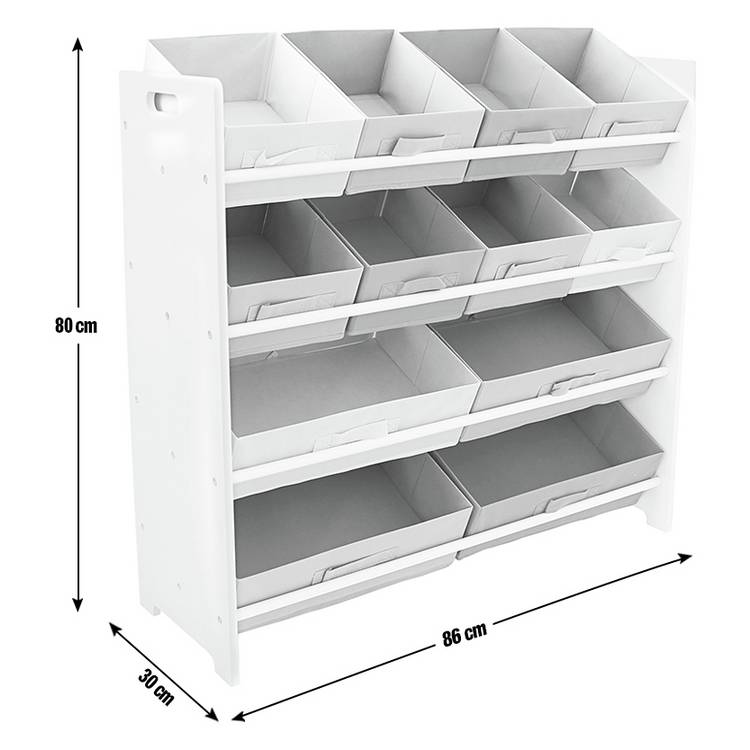 Argos Home kids storage unit white 4 tier - British product