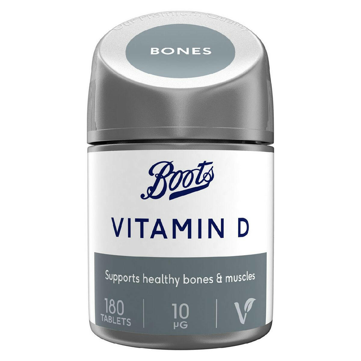Vitamin D 10 µg Food Supplement, 180 Tablets GOODS Boots