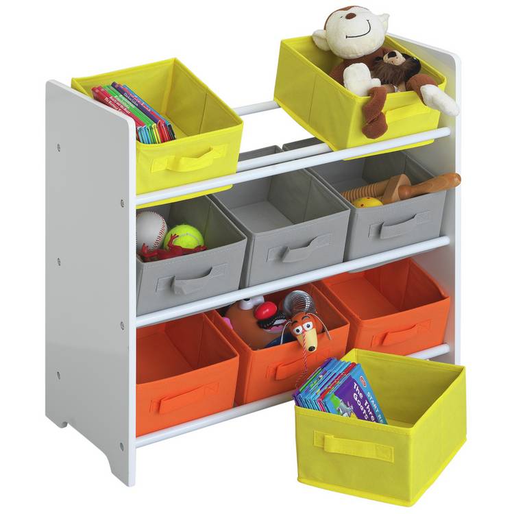Argos Home 3 tier white kids basket storage unit, UK version