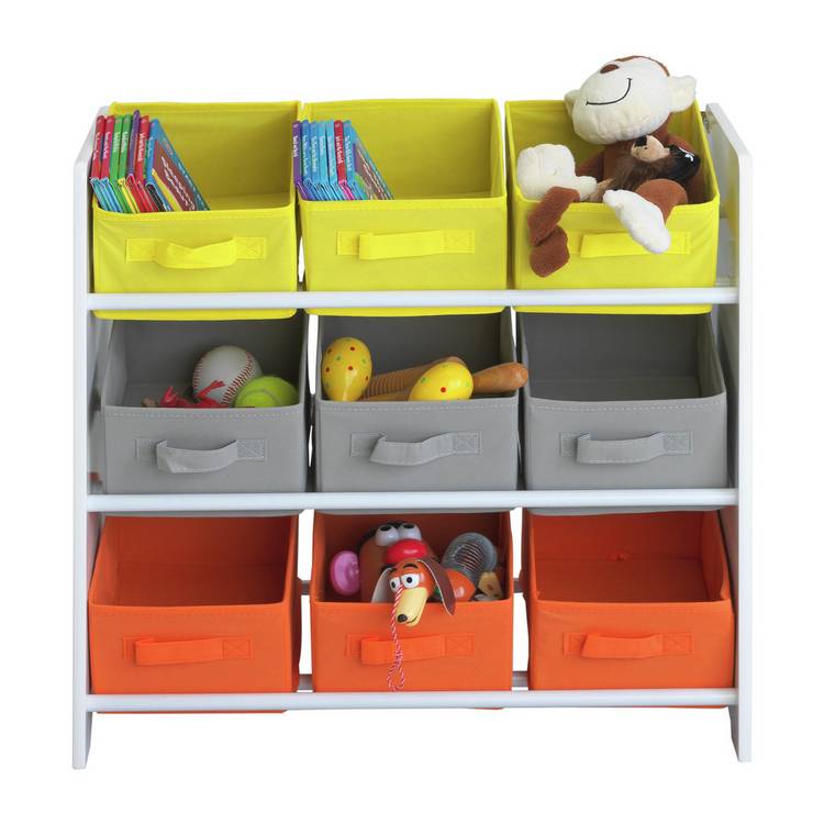 Argos Home 3 tier white kids basket storage unit, UK version