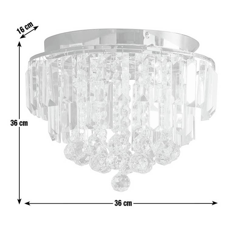 Argos Home Opulence crystal flush ceiling light - British product