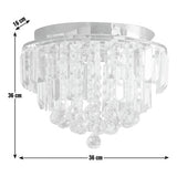 Argos Home Opulence crystal flush ceiling light - British product