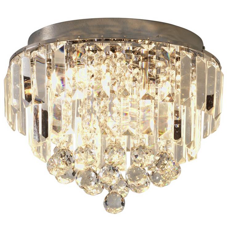 Argos Home Opulence crystal flush ceiling light - British product