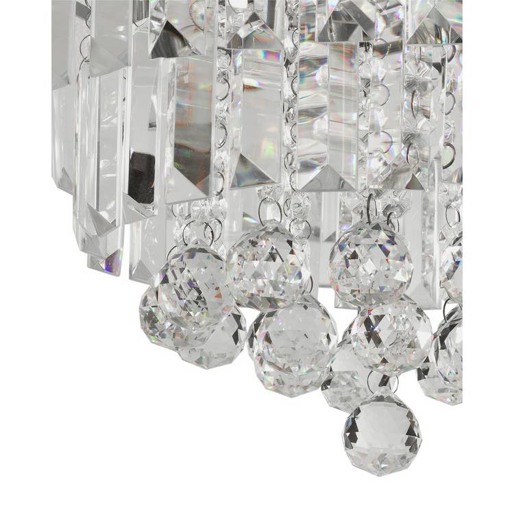 Argos Home Opulence crystal flush ceiling light - British product