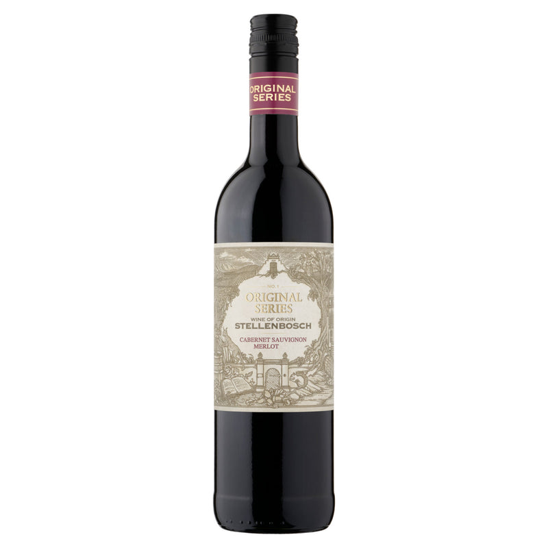 Stellenbosch red wine Cabernet Sauvignon Merlot 75cl (British brand)