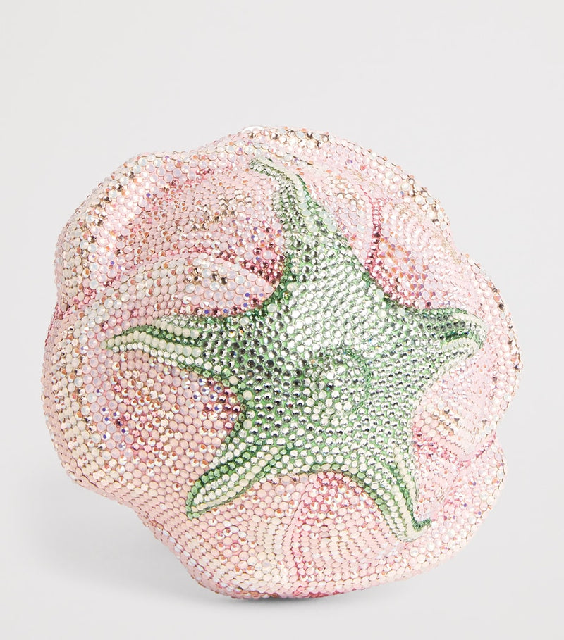 Judith Leiber embellished rose clutch bag evening accessory, imported from the UK
