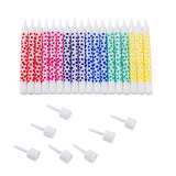 Sainsbury's rainbow pattern candles 24pk, imported from the UK