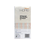 Sainsbury's Home window peel and seal white envelopes 50pk (British brand)