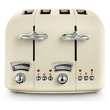 De'Longhi 4 slice toaster Jasmine Beige, imported from the UK