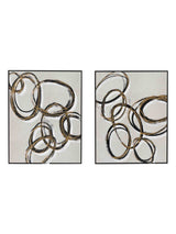 Next Gallery Home Grey Gilded & Bold Framed Canvas Set of 2- Buy online at McGrocer