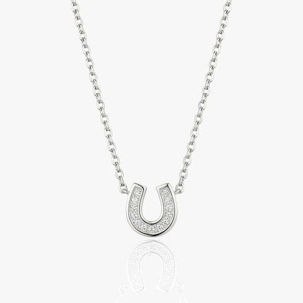 MUCHV horseshoe pendant necklace sterling silver (British brand)