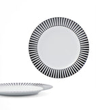 Prada stripes dessert plates 22cm, imported from the UK