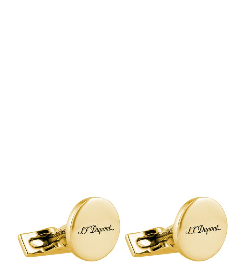 S.T. Dupont cufflinks with engraved logo, imported from the UK