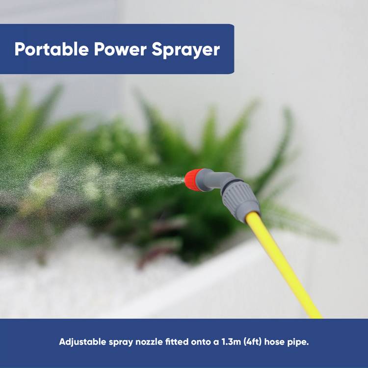 Streetwize portable power sprayer with adjustable nozzle 5L, imported from the UK