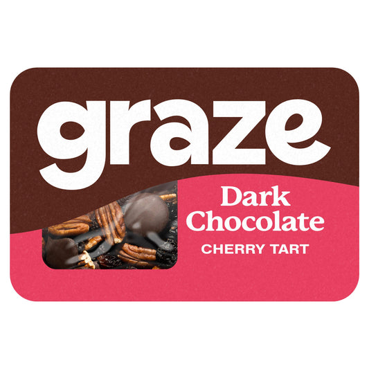 Graze Snack Box Dark Chocolate & Cherry with Crunchy Pecans 40g Lunchbox snacking Sainsburys   