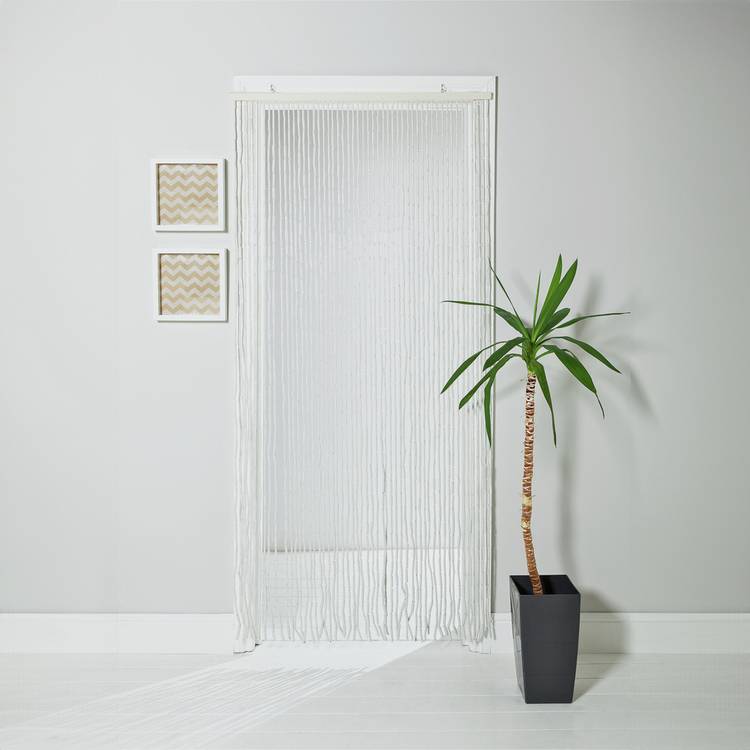 Argos Home beaded door curtain white 90x190cm, UK version