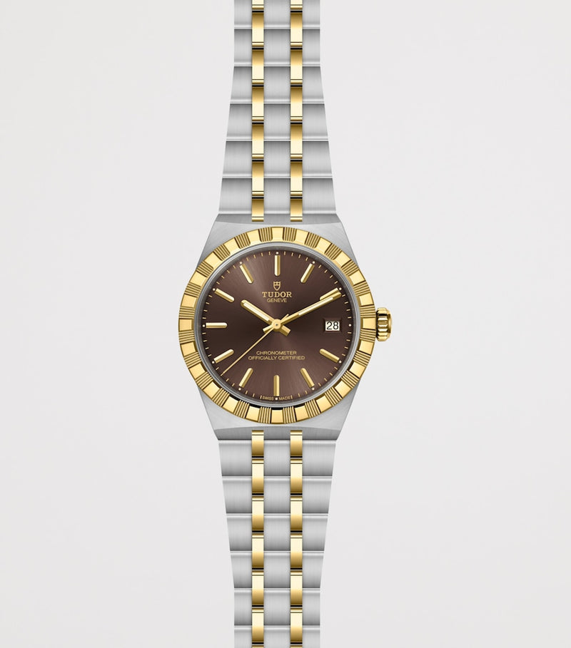 TUDOR Royal stainless steel yellow gold watch 36mm, imported from the UK