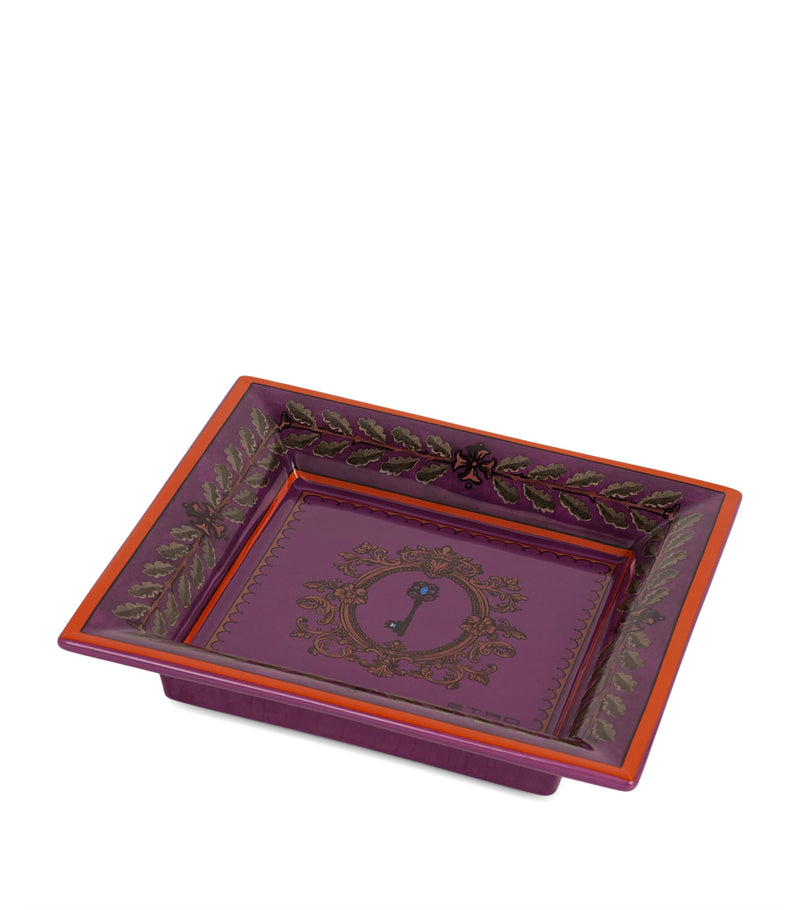 Etro ceramic Herald tray 20cm x 20cm - British product