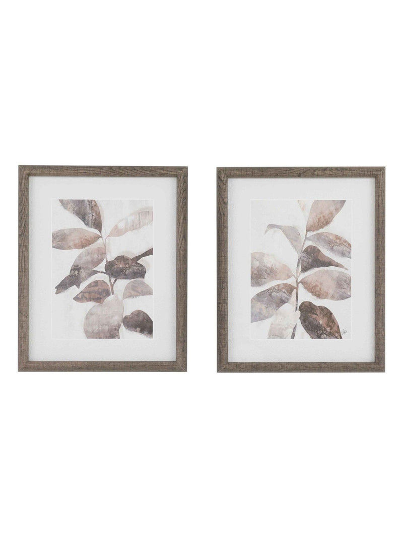 Gallery Home framed art set, natural rhythm design - British product