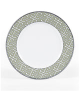 Harrods Set of 2 Geometric Print Dinner Plates 26cm- Buy online at McGrocer