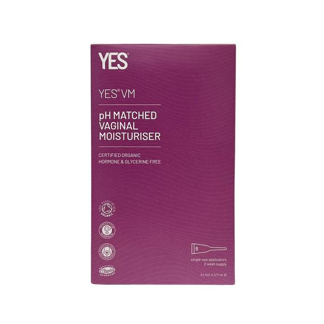 YES VM Organic Vaginal Moisturiser Applicators   6 x 5ml GOODS M&S