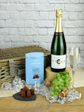 Le Bon Vin champagne and chocolate truffles hamper 75cl 200g, UK version