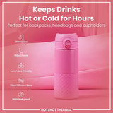 Ion8 pink coffee cup 360ml, imported from the UK