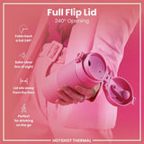 Ion8 pink coffee cup 360ml, imported from the UK