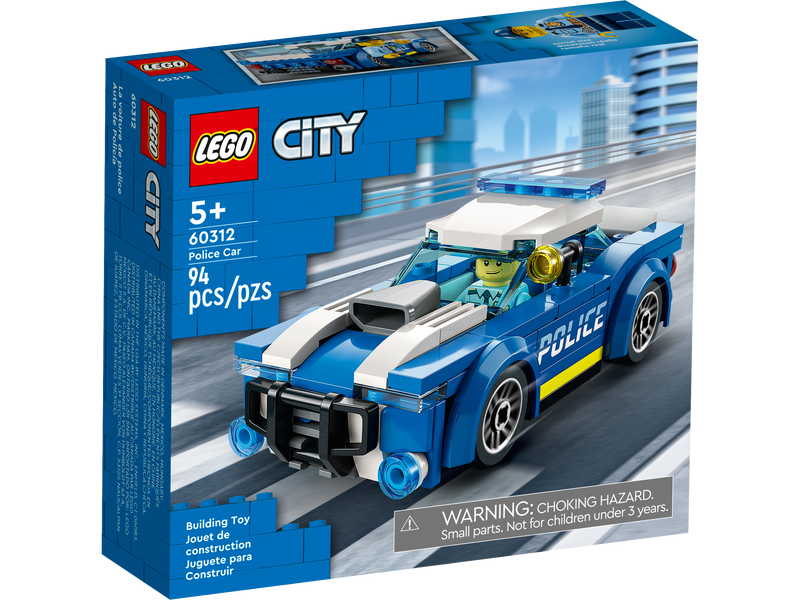 LEGO Police Car building set 94 pieces, imported from the UK