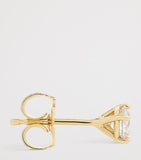 Harrods diamond stud earrings 18kt yellow gold 0.50ct, imported from the UK