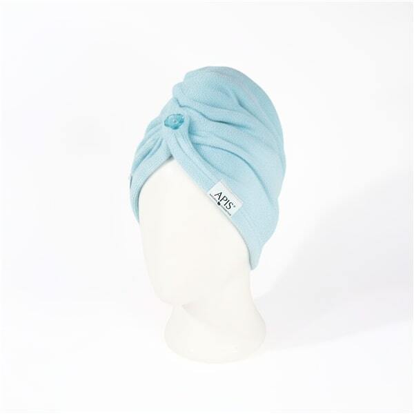 Apis Blue microfibre hair turban, UK version