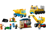 Lego LEGO Construction Trucks and Wrecking Ball Crane Construction Set 235 Pieces- Buy online at McGrocer