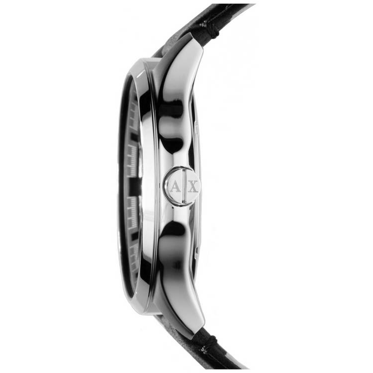 Armani Exchange AX2101 men's black leather strap watch - British product
