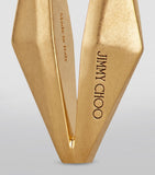 Jimmy Choo diamond chain earrings gold-tone brass - British product
