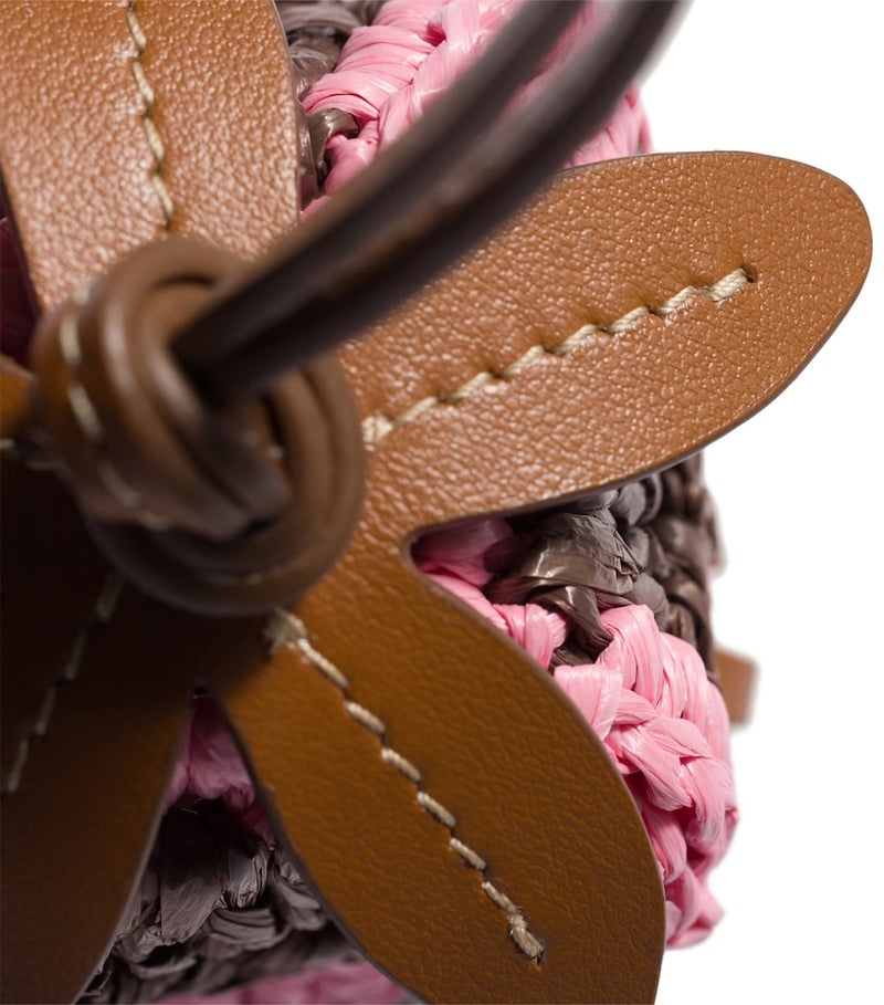 Miu Miu leather-yarn woven keyring H5cm x W6cm, UK version
