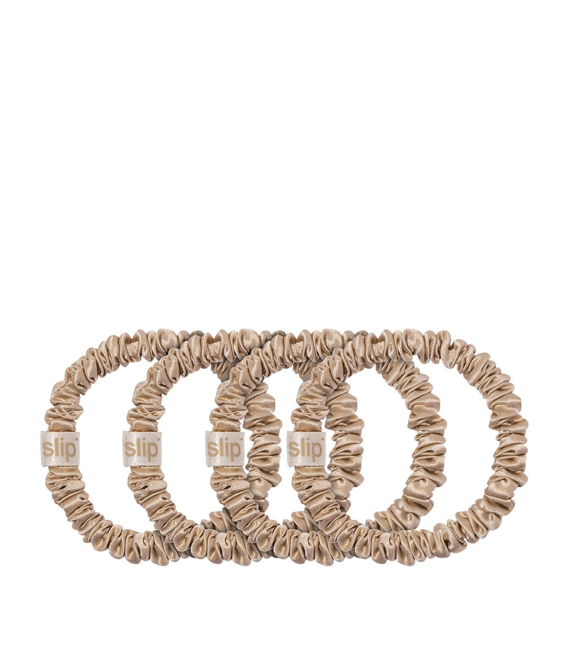 Slip Pure Silk Skinny Scrunchies set of 4 (British brand)