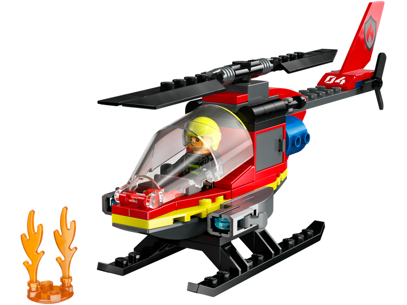 LEGO Fire Rescue Helicopter 85 Pieces, UK version