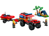 LEGO City 4x4 Fire Engine with Rescue Boat, UK version