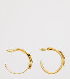 Saint Laurent Cassandre hoop earrings H5cm x W2cm - British product