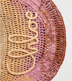Chloé Raffia Gradient Summer Banana shoulder bag H21.5x36cm, imported from the UK