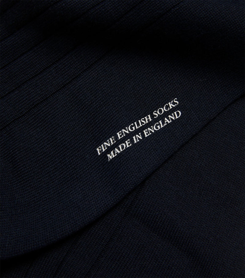 Pantherella ribbed cotton socks (British brand)