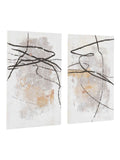 Gallery Home white mangle canvas set of 2 100x60cm (British brand)
